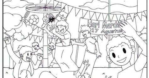 Mewarnai gambar anak tema kemerdekaan. Gambar Mewarnai Hari Kemerdekaan Indonesia Mewarnai Gambar - Lomba Mewarnai Untuk Anak SD