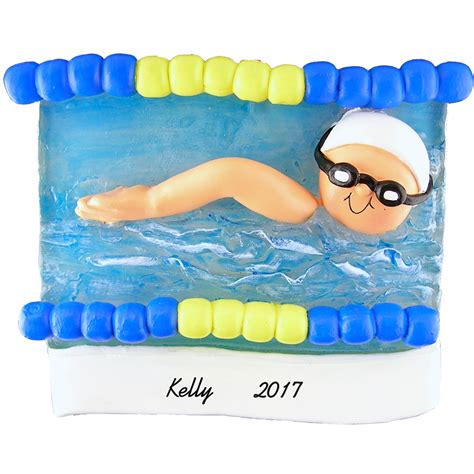 Free shipping for many products, christmas ornaments christmas & winter swimmer christmas ornamentswimming christmas decorations in fine pewter, see the seller's listing for full details. Swimmer in Pool - Custom Christmas Ornaments | Calliope