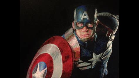 Captain america painting captain america drawing captain america art captain america wallpaper chris evans captain. Captain America Time-Lapse Speed Painting | Art By Lindsay ...