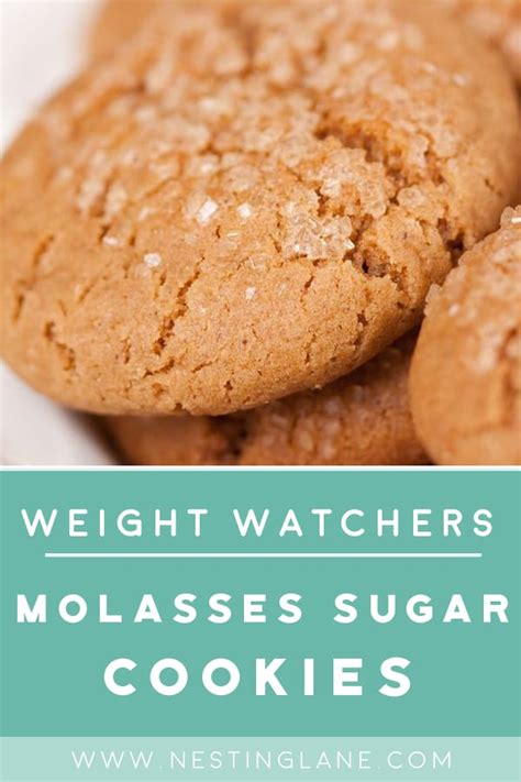 If you are looking for a healthy dessert, you just found it. Weight Watchers Molasses Sugar Cookies | Nesting Lane