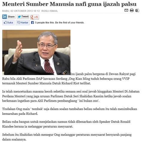 Former deputy minister of int'l trade & industry, malaysia. bumiyang: Lemparkan Tuduhan Tanpa Bukti!!! Betul ke Dr Ong ...