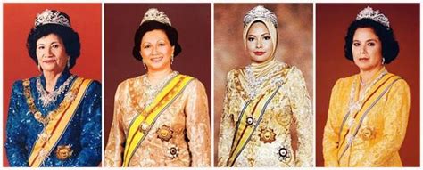 Singh, sivakumar sivallingam, yang faridah abdul aziz, vickneswaran a l mathaneswaran. Past Queens of Malaysia wearing the Gandik Diraja tiara ...