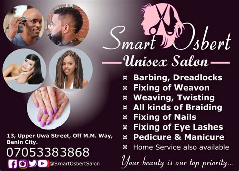 Check spelling or type a new query. Smart Osbert Unisex Salon - Logo Design ... in 2020 ...