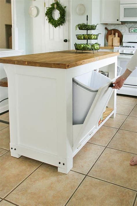 Check spelling or type a new query. DIY Kitchen Island with Built in Trash Storage