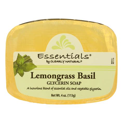 Great savings free delivery / collection on many items. Clearly Natural Glycerin Bar Soap - Lemongrass Basil - 4 ...