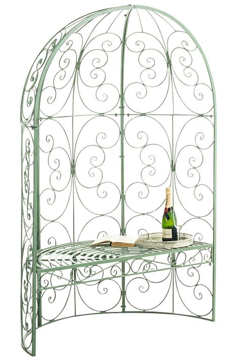 Rosenbogen mit bank im angebot. Halbpavillon Rosenbogen mit Bank - Massivholzmöbel bei ...