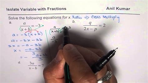 Multiply two or more fractions and simplify your answer. Isolate Variable in Equation with Fractions - YouTube