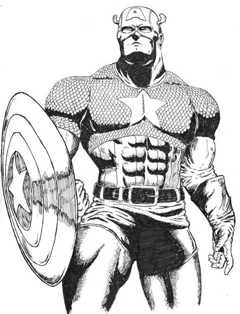 Free Printable Captain America Coloring Pages For Kids