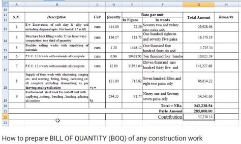 Formatting (or making something look good) helps i'd then suggest asking a specific question in the chandoo.org forums and attach a sample file for a. Billing of Quantities (BOQ) | Types | Example BOQ ...