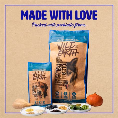 This rating is determined by comparing the food's nutritional content to aafco standards and other foods in our database. WILD EARTH Clean Protein Formula Vegan Dry Adult Dog Food ...