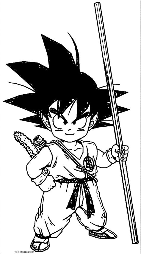 Gohan was born in 1989 from the feather of akira toriyama. nice Goku Coloring Pages | Dragon ball artwork, Dragon ball painting, Dragon ball art