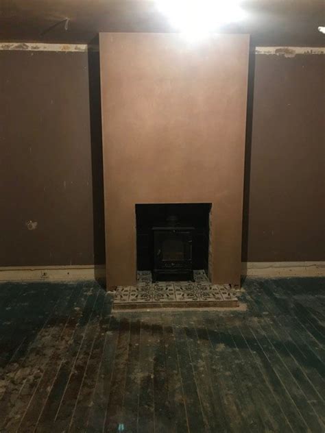 The front of the chimney breast is carried over and above a fireplace on a structure referred to as a. Creating a Fake Chimney Breast Around a Log Burner | Hometalk