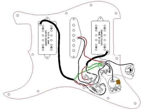 If pickup is out of phase with existing pickup, reverse black and red leads green & white solder together. Dimarzio Paf Pro Wiring Diagram