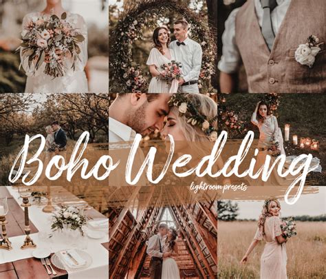 ►included 20 orange & teal lightroom preset. Boho Wedding Lightroom Photo Presets | Instagram Filter | Mobile & Desktop Use