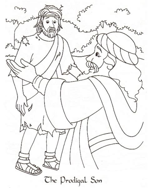 The prodigal son take home sheet. Big Prodigal Son Coloring Page For Preschooler 2961 ...