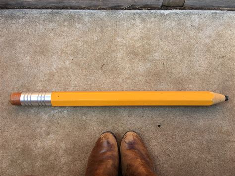 Giant pencil prop gift for teacher engineer or writer classroom decor oversized wooden pencil