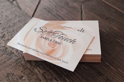 Soft touch lamination business cards are best suited for premium and luxury brands. Soft Touch | 4OVER4.COM