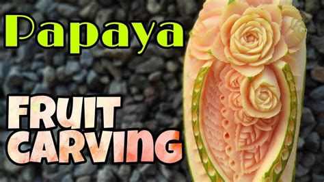 Maybe you would like to learn more about one of these? Cara mengukir buah pepaya - fruit carving - YouTube