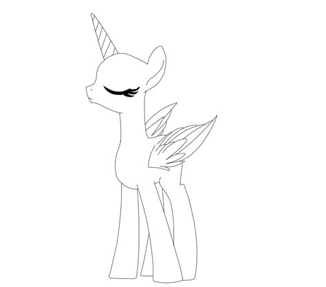 Alicorn mlp base coloring pages. MLP FIM: Base Alicorn by TheDianaPony on DeviantArt