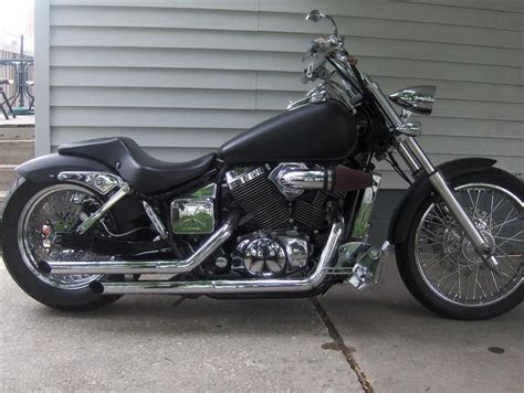 The custom 2007 honda shadow 750 is mechanically sound and runs and sounds awesome and is a tasteful, custom motorcycle that. Pin on Honda shadow spirit 750