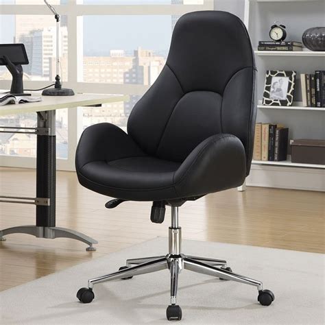 Lumbar support promotes a good posture and helps to prevent back pain. Man-Made Leather Office Chair Coaster Furniture | Furniture Cart