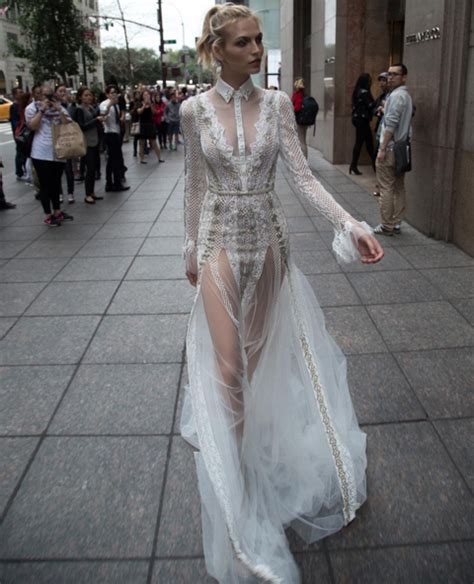 Celebrities have been seen wearing sheer dresses on the runway and now some brides are taking the trend down the aisle. Sheer delight: barely there wedding dresses | Easy Weddings UK
