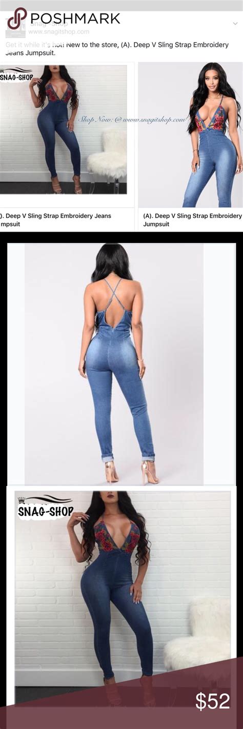 Get the best deals on lycra pants pics and save up to 70% off at poshmark now! Deep V Sling Strap Embroidery Jeans Jumpsuit Jeans Jumpsuit , Deep V -Necklinec, Embroidery ...