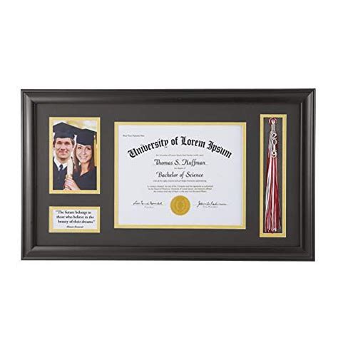 Graduations are a big deal to the graduate. Graduation Photo and Diploma Keepsake Frame, Black Collec ...