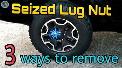 Apparently, heat makes metal expand, cool makes metal contract. Remove a stripped seized stuck lug nut bolt - YouTube