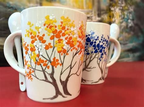 Perfect for mother's and father's day gifts, teacher appreciation day, or any other special occasion, kids can explore their creativity and unleash their inner artist as they paint this ceramic mug with the included paints. Sunshine Mugs - Set of 2 | Painted mugs, Mugs, Painted ...