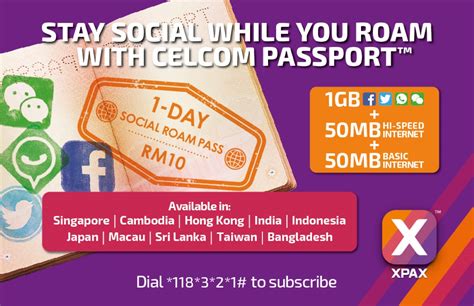 Internet connectivity may have been enough at one time, but people want it fast these days. Save Money When You Go Overseas With Celcom's XPax ...
