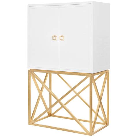 Check spelling or type a new query. Worlds Away London White Lacquer Bar Cabinet