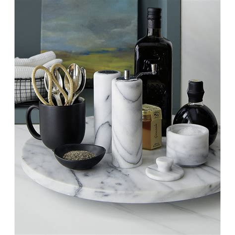 The best marble kitchen table furniture. French Marble Salt Cellar with Lid + Reviews | Crate and ...