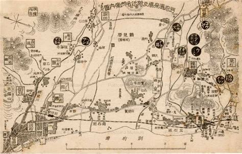 Nozawa onsen piste map trail map. oi390-Beppu Onsen Map 別府温泉塲及付近名所案内圖 | 絵葉書資料館
