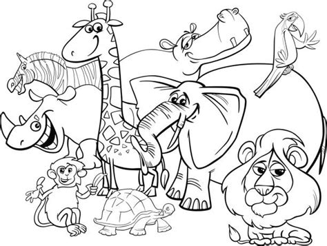 Kids coloring pages › animal coloring pages › wild animals coloring pages. Best Coloring Pages Illustrations, Royalty-Free Vector ...