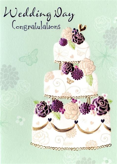 Congratulations cards are applicable for practically any occasion. Wedding Day Congratulations Greeting Card | Cards