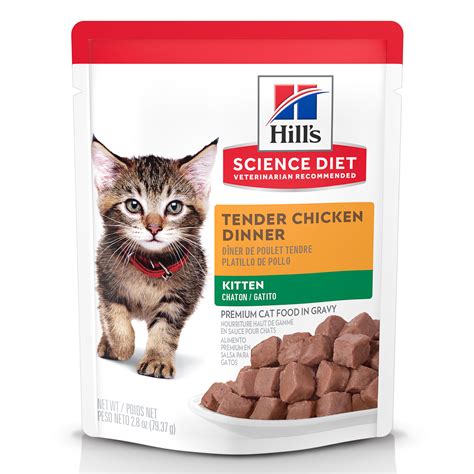 There is natural dha in this food, which is vital for both brain and eye development. Hill's Science Diet Chicken Wet Kitten Food, 2.8 oz., Case ...