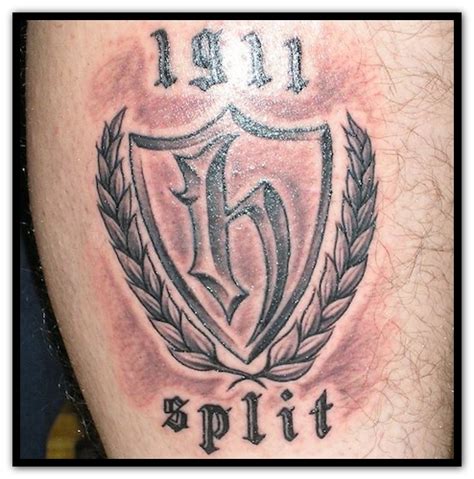 The story of football game (soccer) in split has started long time ago in 1911 when a group of students (fabijan kaliterna, lucijan stella, ivan sakic and vjekoslav ivanisevic). Torcida Tattoo | torcida.org | Flickr