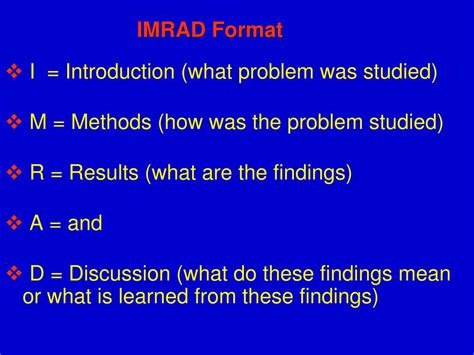 Section • recognize the unique attributes of reporting. PPT - How to write a scientific article PowerPoint ...