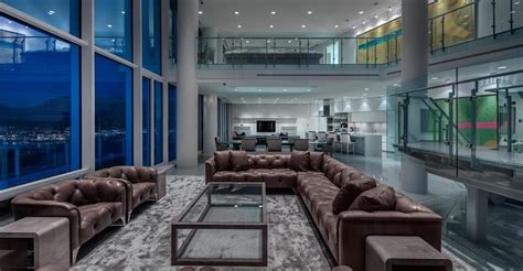 Dining at the penthouse is a very unique experience, where our ambience seamlessly mixes in with our culinary excellence from head chef frederick faucheax, creating an uplifting atmosphere for our guests. Vancouver's 'most prized' penthouse listed for $30 million (PHOTOS) | Daily Hive Vancouver