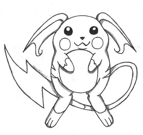 On trouve des parcelles de terre brûlée à proximité du nid de ce. 9 Rustique Coloriage Pokemon Raichu Photos - COLORIAGE