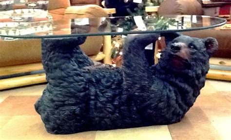 Sculpted from heavy cast resin. Bear coffee tables available here at Yabba Furniture ...