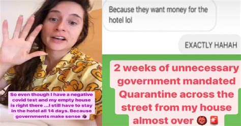 She posted about her quarantine experience on her ig stories and it's certainly a lot to take in. NAS DAILY'S GIRLFRIEND SAYS HER SHN IN SG WAS BECAUSE ...