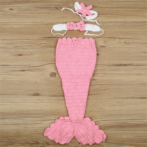 Crafting everything locally means we can ensure quality and high standards. Infant Newborn Baby Mermaid Fishtail Knit Crochet Sleeping ...