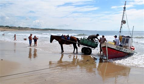 Custodia y soberanía del uruguay vertical. pesca artesanal en punta del diablo,rocha,uruguay. | Foto ...