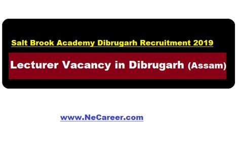 › lecturer job in malaysia. Salt Brook Academy Dibrugarh Jobs 2019 - Education ...