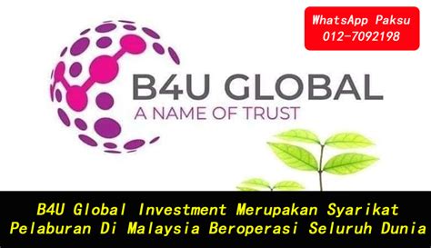 Kajian kes di sebuah syarikat multinasional korea dibuat berdasarkan pendekatan antropologi dan analisis dilakukan dengan berpandukan dimensi identiti, gender, jarak kuasa dan satu dimensi baru, iaitu takdir. B4U Global Investment Merupakan Syarikat Pelaburan Di ...