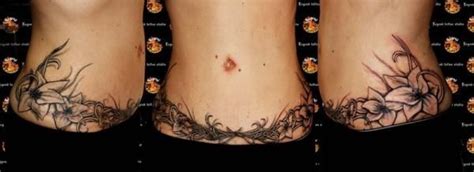 The stomach provides a relatively large surface area for tattoos. Lower stomach tribal tattoo for women | TaTTooS ...