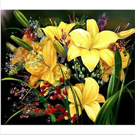 This does not include our under $4.99, $9.99 sections. New 5D DIY Diamond Painting Yellow flowers full square ...
