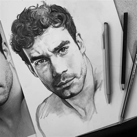 Looser curls would likely fall more in the type 3 range. 60 minutes in to this drawing, curly hair always a ...